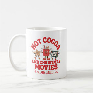 Retro Hett Kakao- och julfilmer Kaffemugg