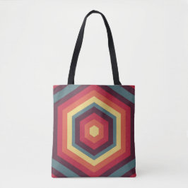 Retro Hex Sunset Tygkasse