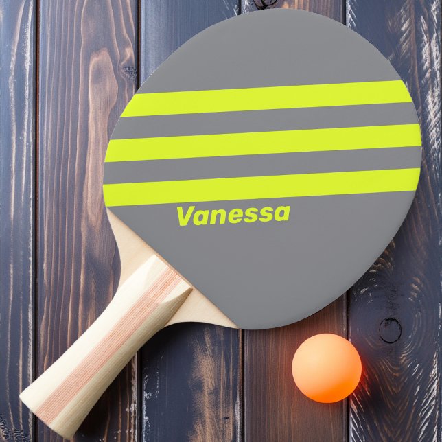 Retro HI VIS Tre Ränder med Namn Pingisracket (Skapare uppladdad)