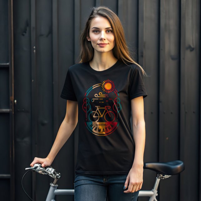 Retro Hiawatha Bike Trail T Shirt (Skapare uppladdad)