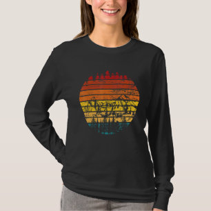 Retro Hiking Hikers Mountain Climate Camping Natu T Shirt