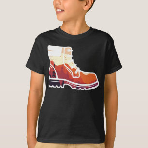 Retro Hiking Shoe Ligcape - Wilderness Sunset T Shirt