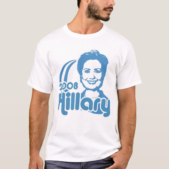 Retro Hillary Hillary Clinton T-tröja-/Hillary T- Tee (Framsida)