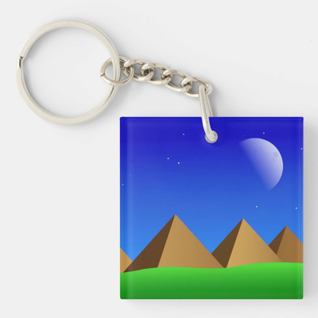 Retro himmel och pyramider (Framsidan)