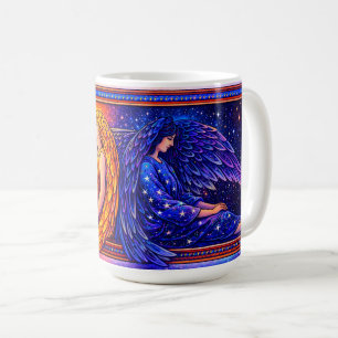 Retro himmelska dag- och nattänglar kaffemugg