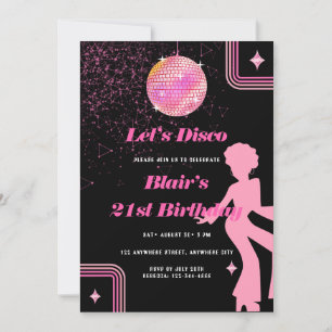 Retro Hippie 70:s 60:e Groovy-Födelsedagsfest Inbjudningar