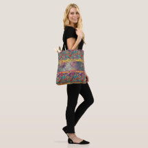 Retro Hippie: Blommigt Fantasy Tote