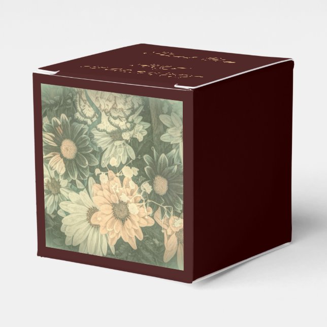 retro hippie bohemian Sommar daisy bröllop Presentaskar (Framsidan Sidan)