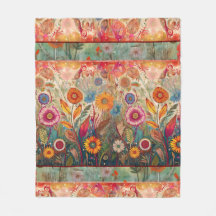 Retro Hippie: Folk Art Garden Blanket