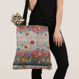 Retro Hippie: Patchwork Garden Tote Tygkasse