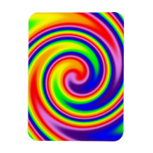 Retro Hippie Rainbow Färger Bright Pride Spiral
