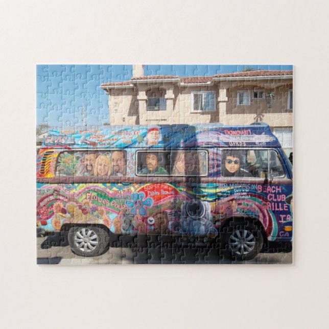 RETRO HIPPIE VAN 1960 S JIGSAW PUZZLE PUSSEL (Horisontell)