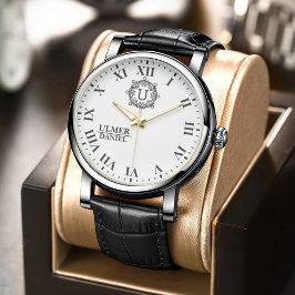 Retro Hipster Monogram Unique Personalized Design Armbandsur