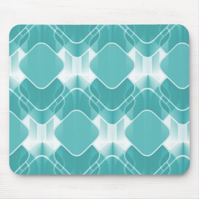 Retro Hipster Mousepad, Teal Musmatta (Framsidan)