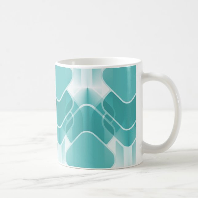 Retro Hipster Mugg, Teal Kaffemugg (Höger)