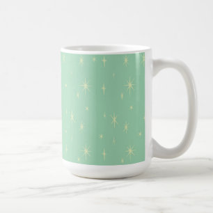 Retro Hipster Space Age Atomic Starburst 15oz Kaffemugg