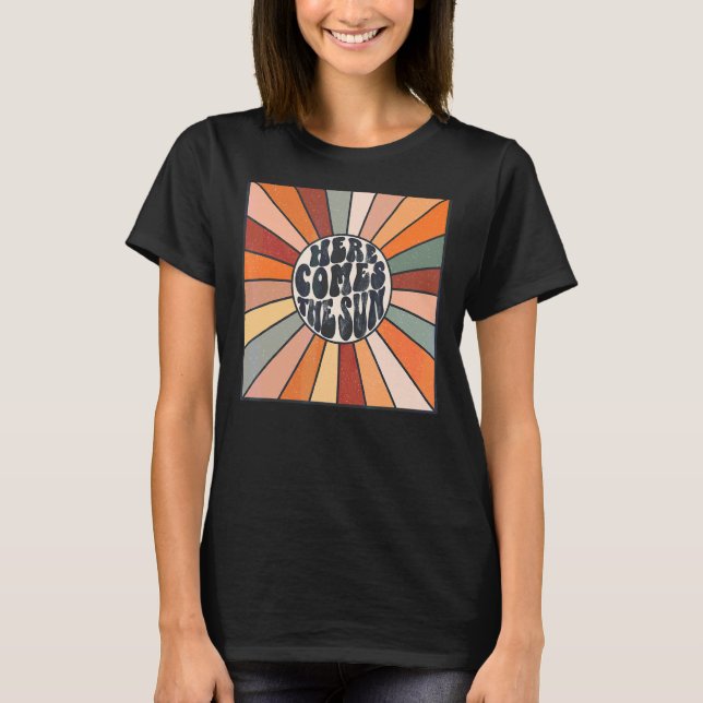 Retro hit Kom Summan av Summertime Vacation Beach T Shirt (Framsida)