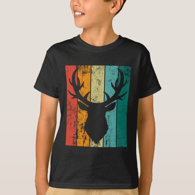 Retro-Hjort T Shirt (Framsida)