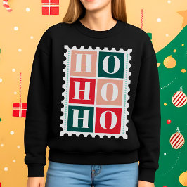 Retro Ho Ho Ho jul frimärkestämpel T Shirt