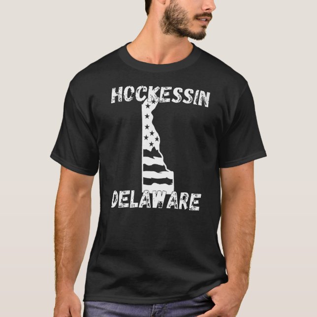 Retro Hockessin Delaware Apparel Premium T Shirt (Framsida)