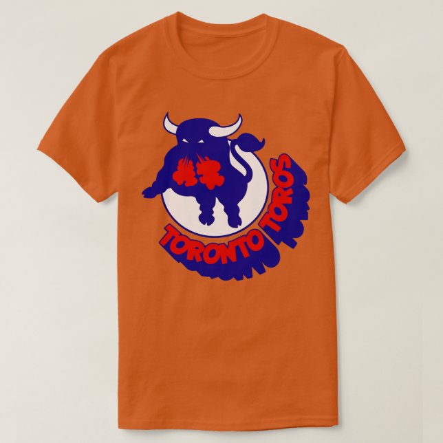 Retro Hockey Toronto Toros Hockey Team WHA Seventi T Shirt (Design framsida)