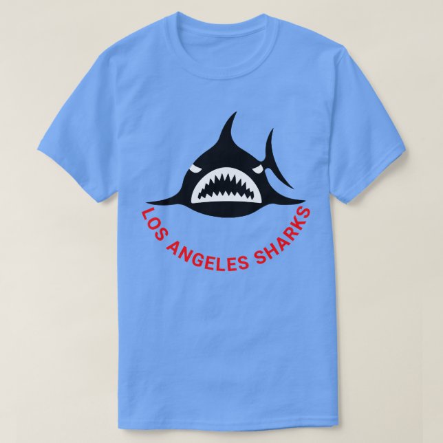 Retro Hockey WHA Los Angeles Sharks Hockey Team T Shirt (Design framsida)