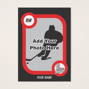 Retro hockeykort visitkort