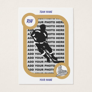 Retro hockeykort visitkort