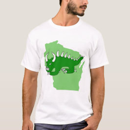 Retro Hodag över Wisconsin T-shirt