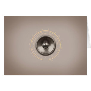 Retro-högtalare Hälsningskort