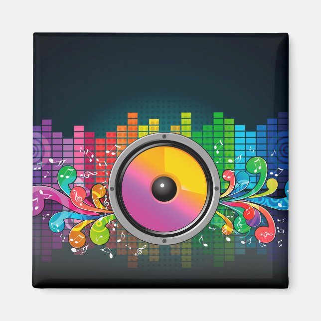 Retro-högtalare Magnet (Framsidan)