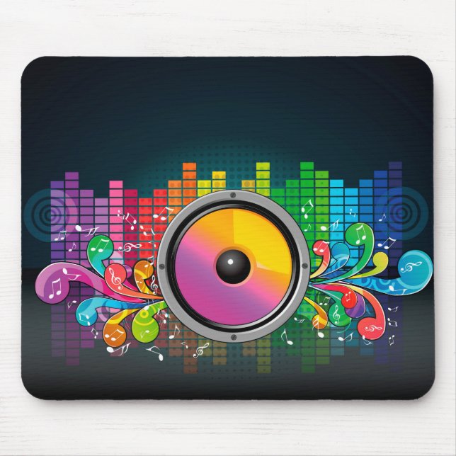 Retro-högtalare Musmatta (Framsidan)