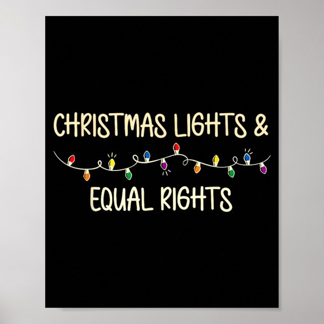 Retro Holiday Lights &amp; Reproductive Rights Xma Poster (Framsidan)