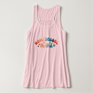 Retro Homeschool Mamma Mamma Linne Med Racerback