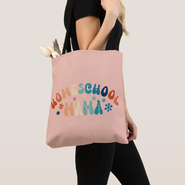 Retro Homeschool Mamma Mamma Tygkasse (Närbild)