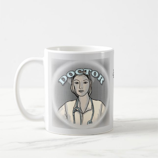 Retro Hona doktor Kaffemugg (Vänster)