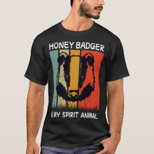 Retro Honey badger är min andliga djurplåger T Shirt