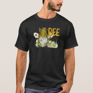 Retro honey Bee Gnome Bee Blsed Kindness Inspira T Shirt