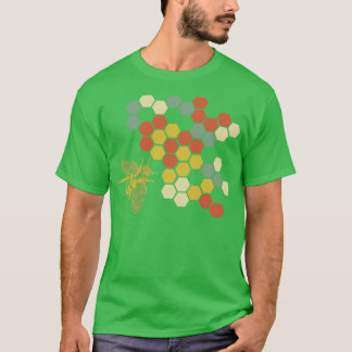 Retro Honeycomb Bebiodlingseper T Shirt