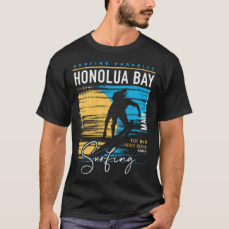 Retro Honolua Hawaii Surfing Surfers Paradise Su T Shirt