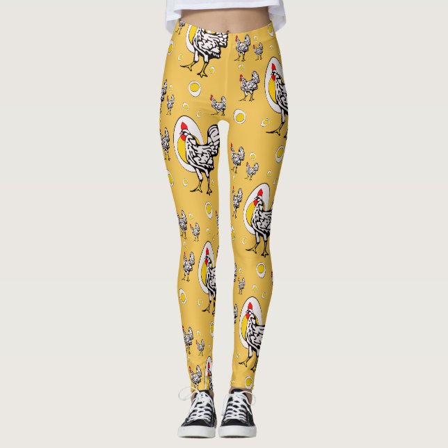 Retro höns leggings (Framsida)