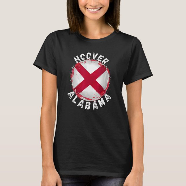 Retro Hoover Alabama Apparel T Shirt (Framsida)