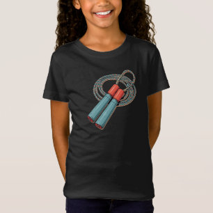 Retro Hopprep – Vintage 80-tals Tjej T-Shirt