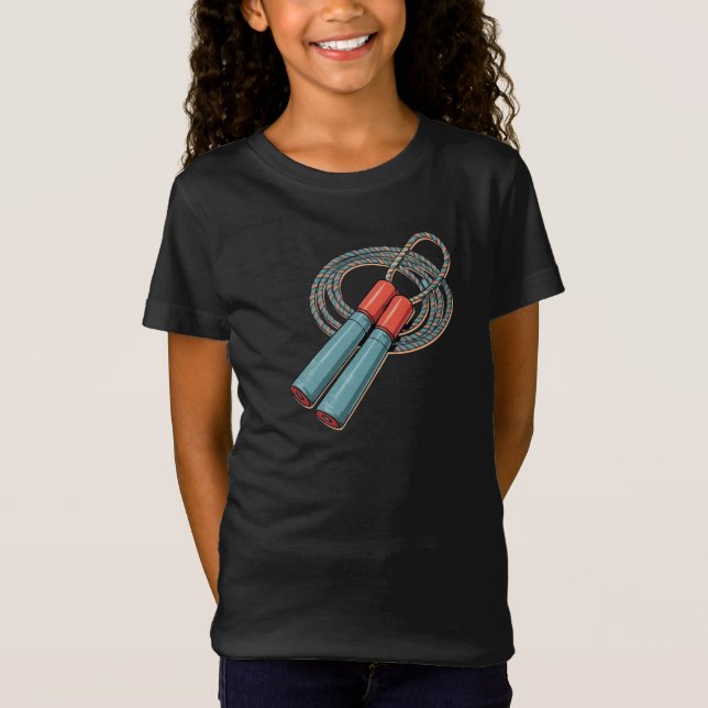 Retro Hopprep – Vintage 80-tals Tjej T-Shirt (Framsida)