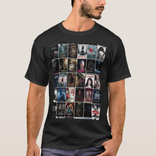 Retro Horror Movie Poster Wall Collage T Shirt