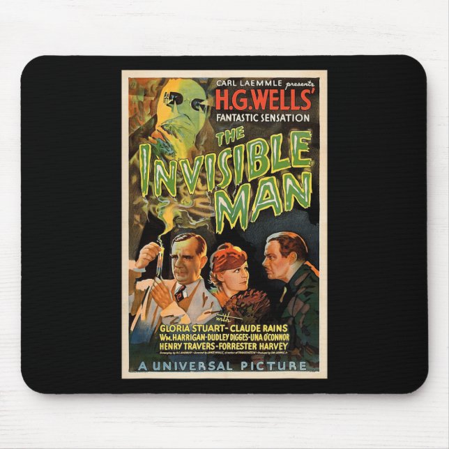 Retro Horror Movie S Monsters Halloween Musmatta (Framsidan)