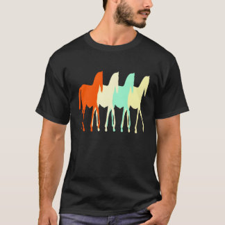 Retro Horse Cute Horse Owner var lustig T Shirt