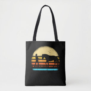 Retro Horse Show Riding equestrian Vintage Cowgirl Tygkasse