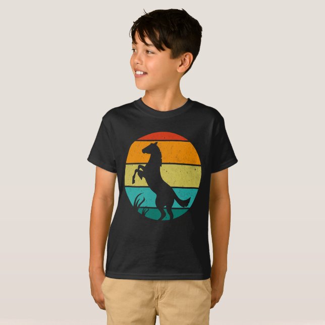 Retro Horse T Shirt (Hel framsida)