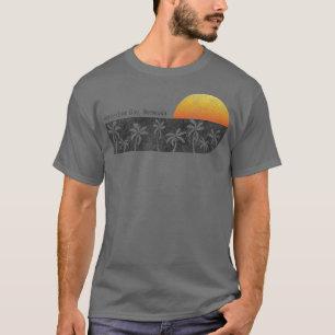 Retro Horseshoe Bay Bermuda Beach Sunset T Shirt